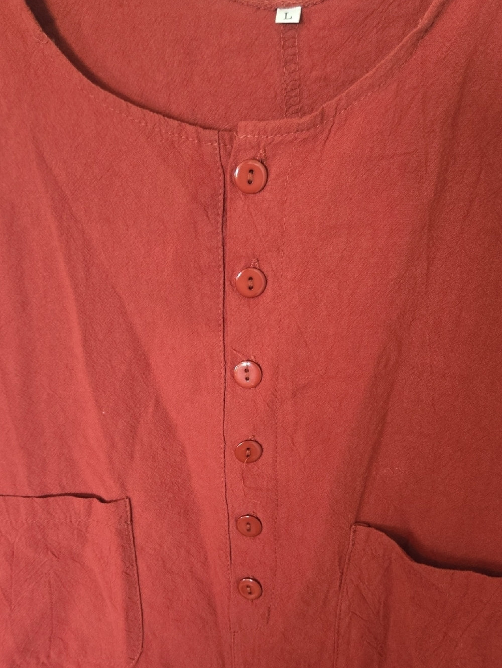 Amazon | Rust Red Shortalls Size Large - Picture 5 of 8